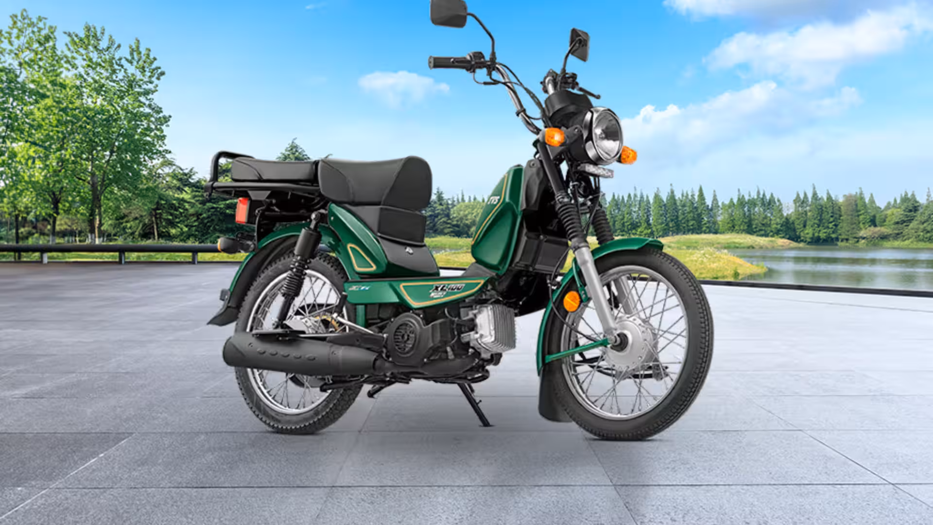 TVS XL 100 Heavy Duty Front Left Side Image